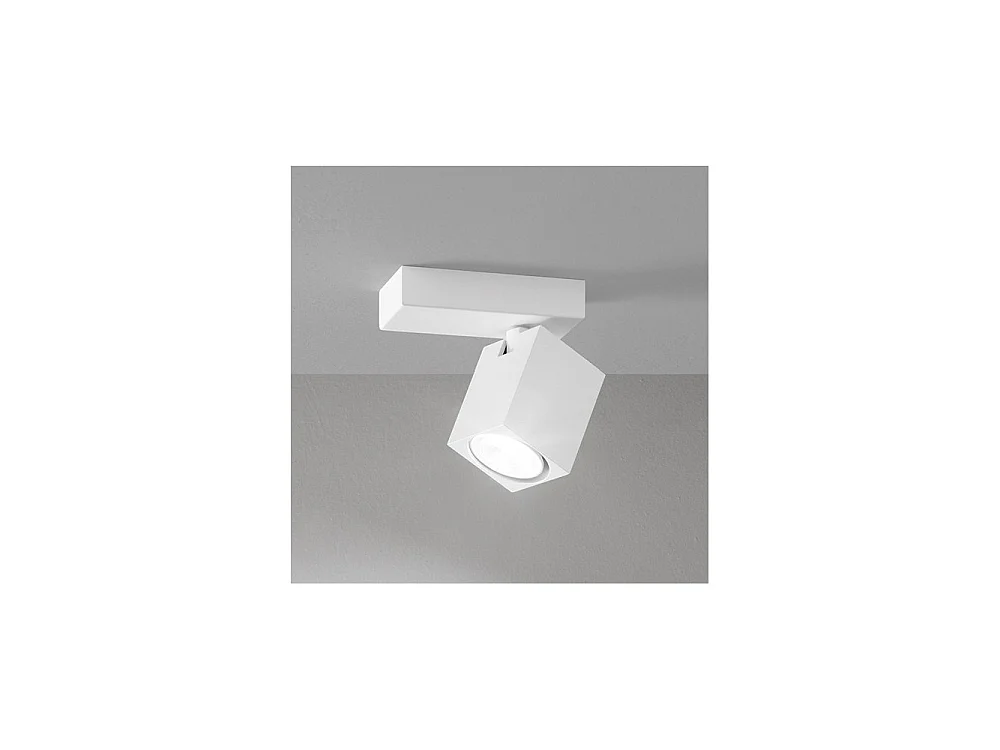 Applique murale led carrée blanche orientable ODDY 1xGu10 Perenz
