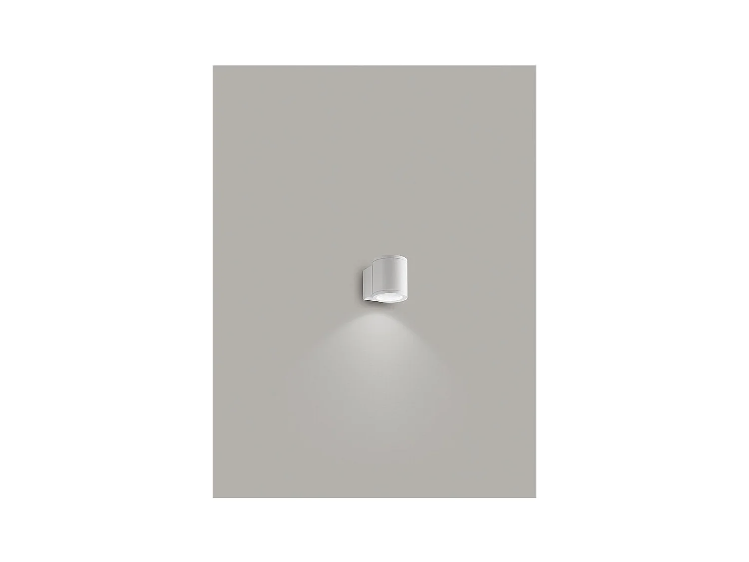 Lampe d'extérieur cylindrique pour 1gu10 6528 Perenz Blanc