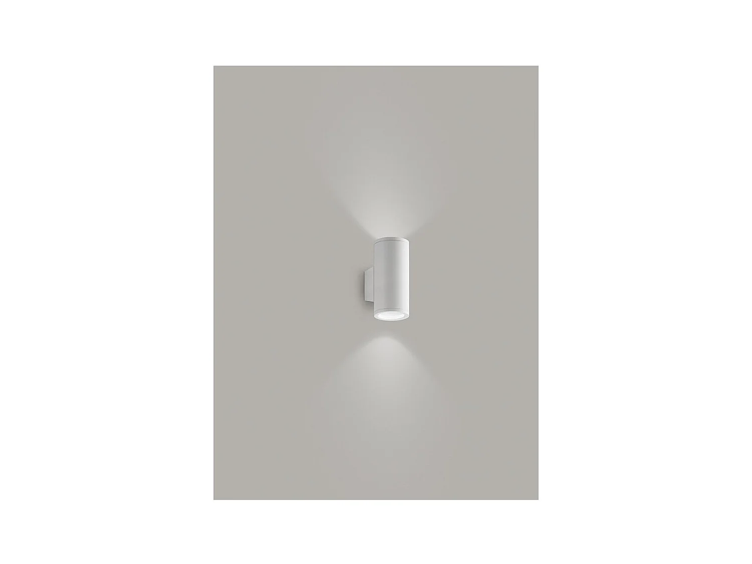 Lampe d'extérieur cylindrique pour 2gu10 6530 Perenz Blanc