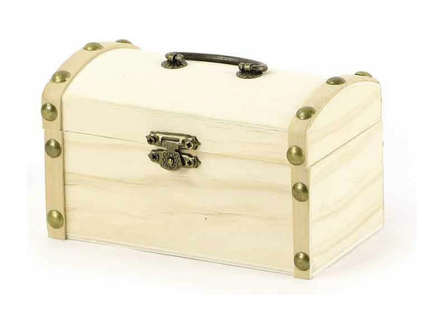 3 coffres de pirate en bois à décorer 8 x 8 x 13 cm