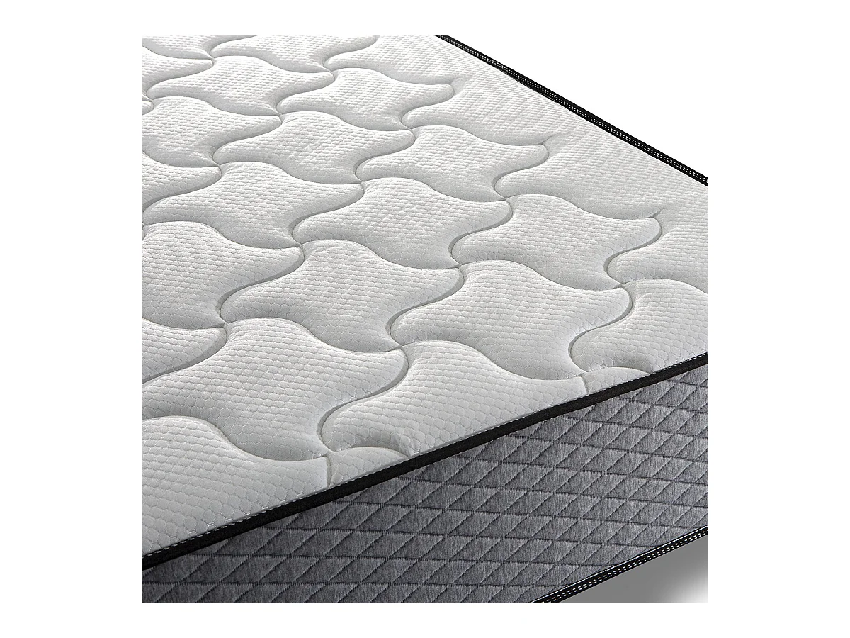 Matelas à mémoire de forme 100x200 cm Alora 24 - Épaisseur +- 24 cm - Double Face - Ferme-Mi-Ferme - Système multicouche - Certifié Oeko Tex