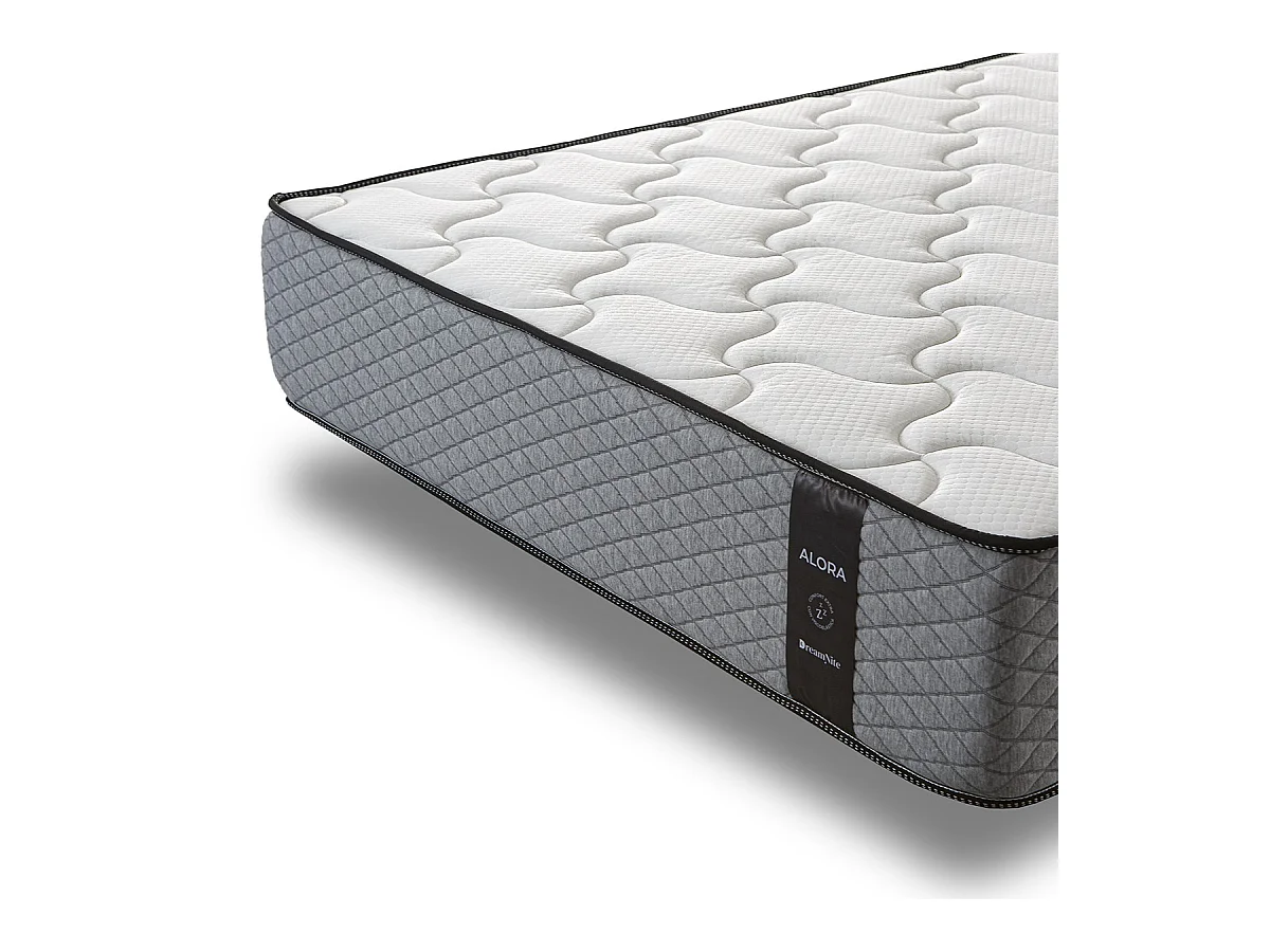 Matelas à mémoire de forme 100x200 cm Alora 24 - Épaisseur +- 24 cm - Double Face - Ferme-Mi-Ferme - Système multicouche - Certifié Oeko Tex