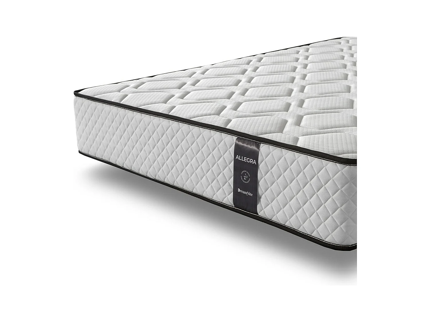 Colchão de molas ensacadas 70x190 cm Allegra - Lado Inverno/Verão - Altura +/- 27 cm - Espuma viscoelástica - Firmeza média/alta