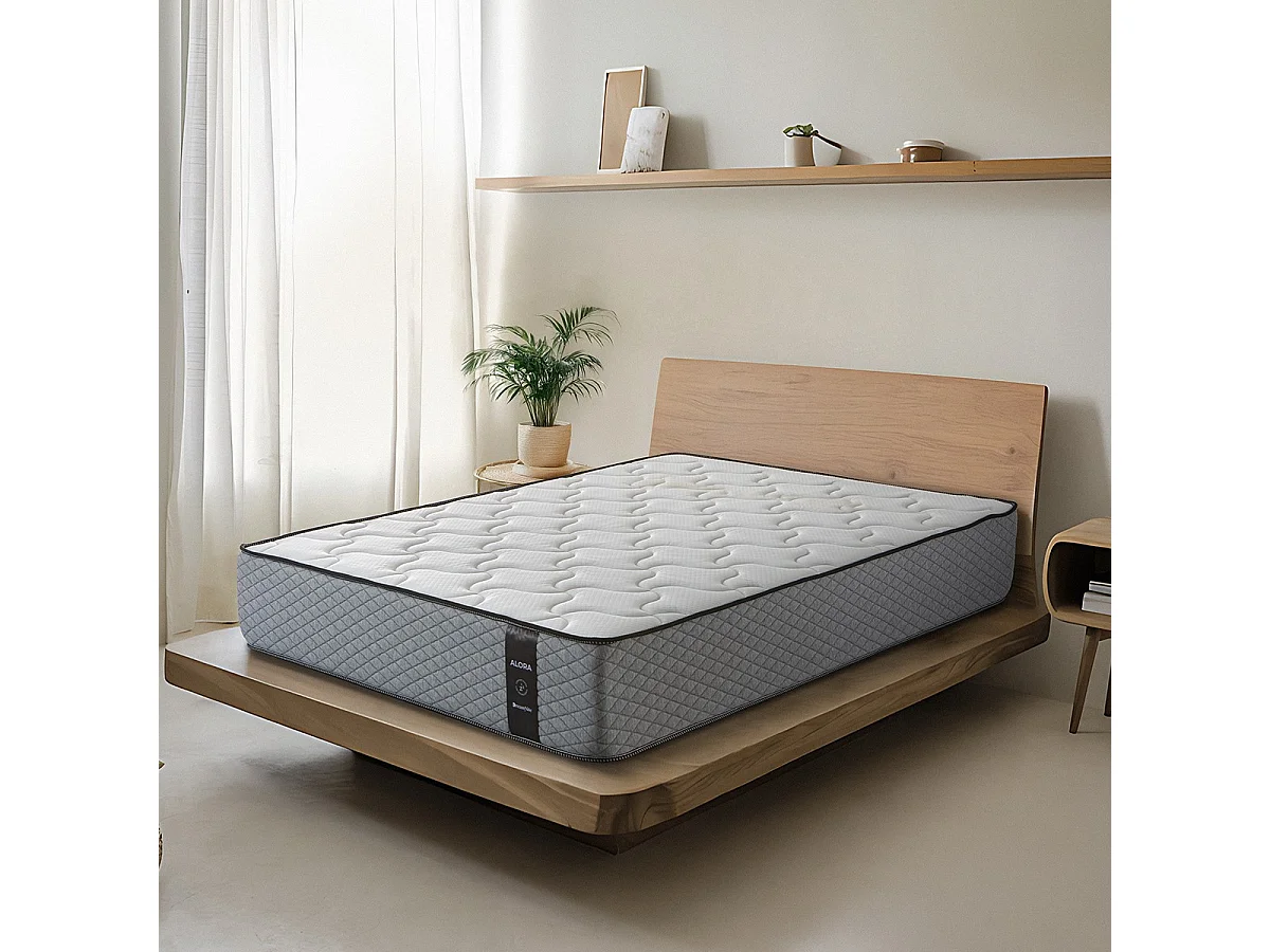 Matelas à mémoire de forme 190x200 cm Alora 24 - Épaisseur +- 24 cm - Double Face - Ferme-Mi-Ferme - Système multicouche - Certifié Oeko Tex