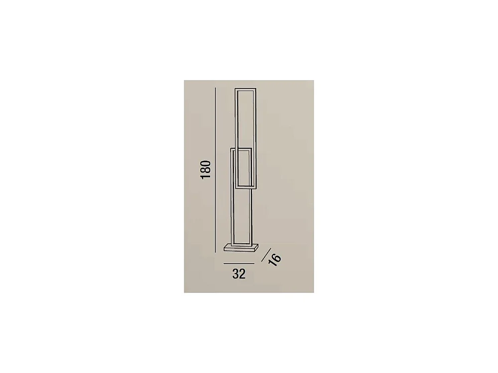 Cross 6599 B CT PERENZ LED-gulvlampe