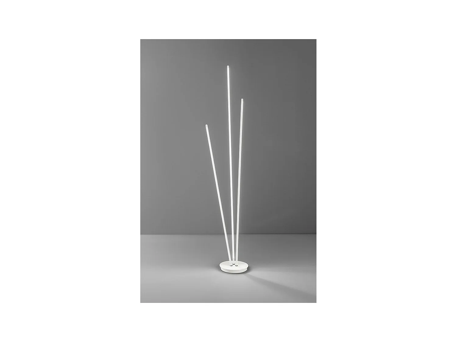 Lampadaire design TWINS LED de Perenz en métal blanc