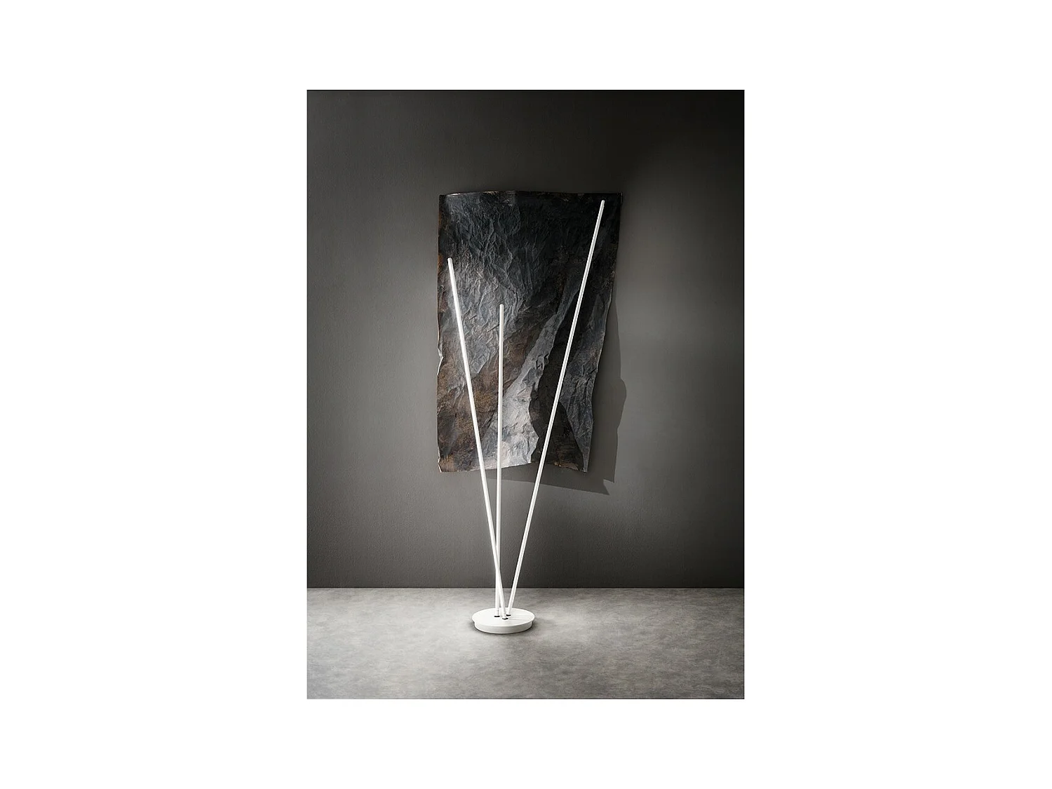 Lampadaire design TWINS LED de Perenz en métal blanc