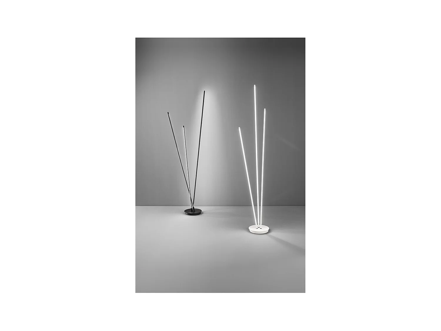 Lampadaire design TWINS LED de Perenz en métal blanc