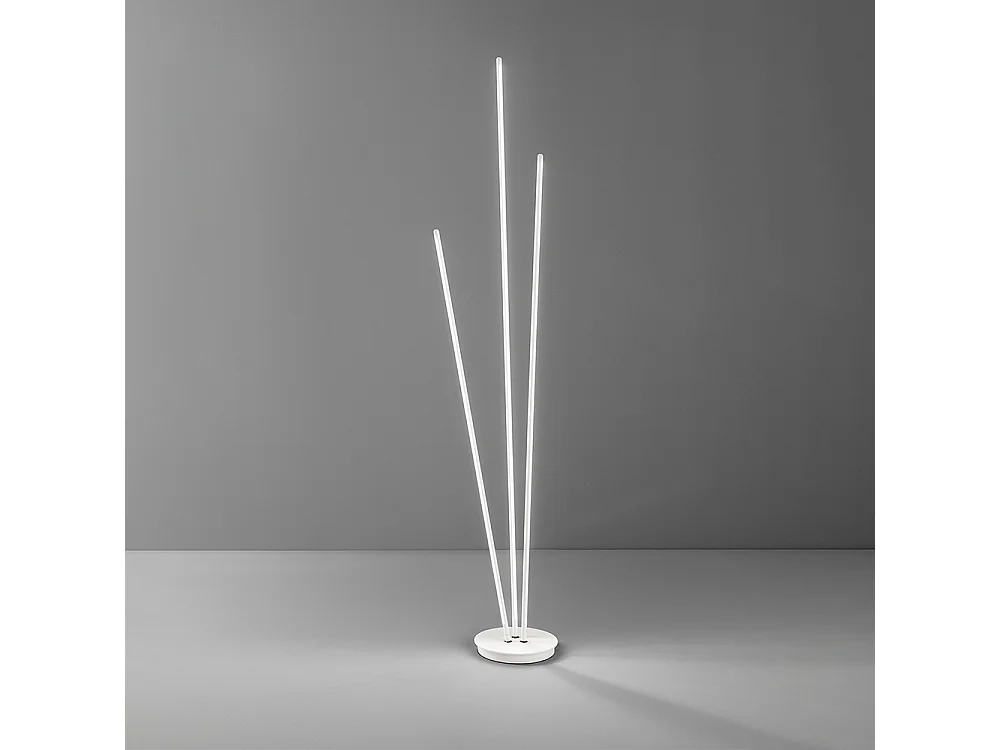 Lampadaire design TWINS LED de Perenz en métal blanc
