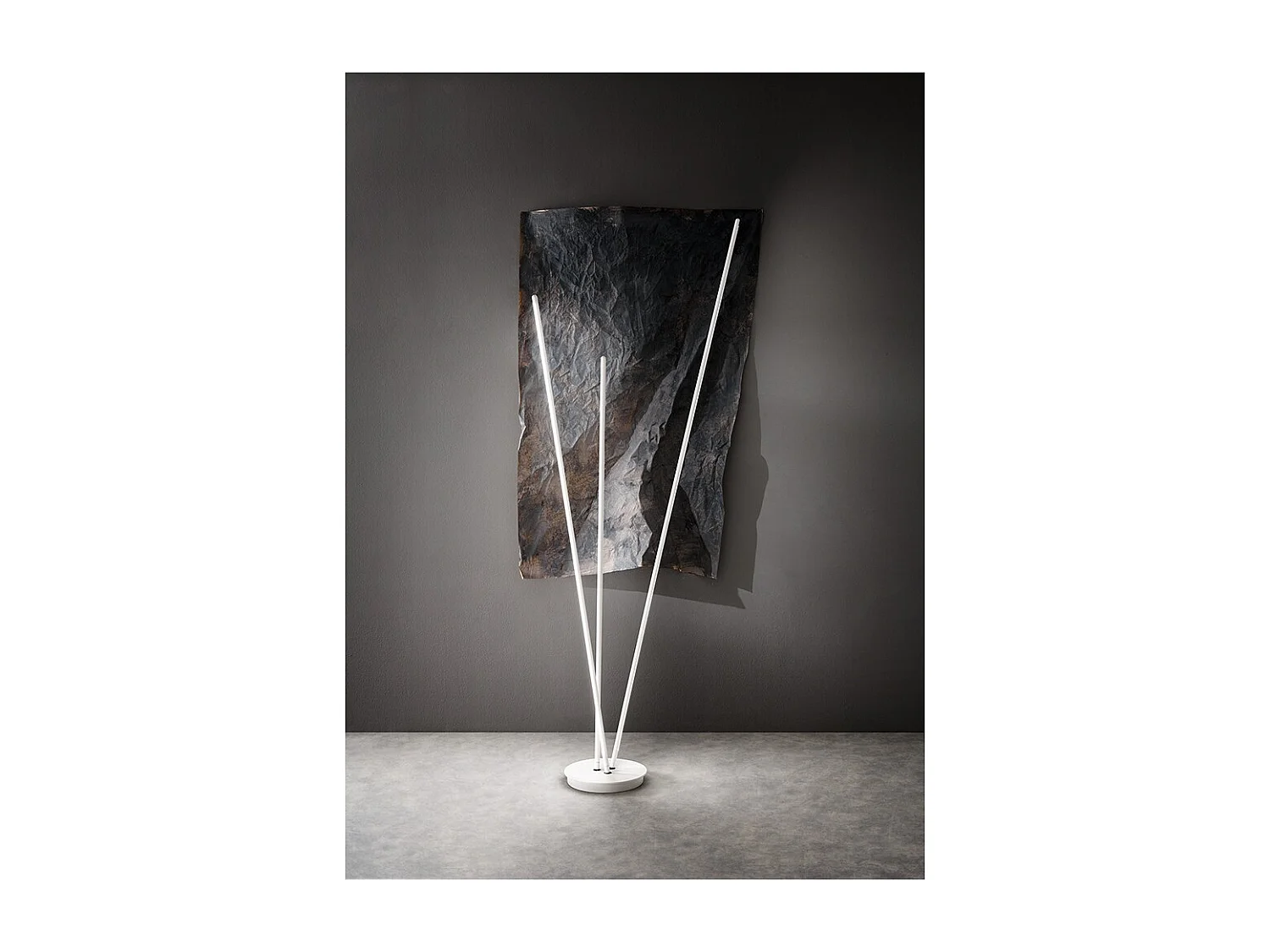 TWINS LED design vloerlamp van Perenz in wit metaal