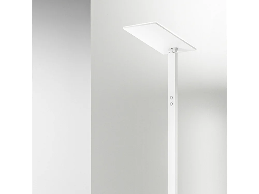 Piantana a Led QUADRA Bianca in metallo H.180 cm Perenz