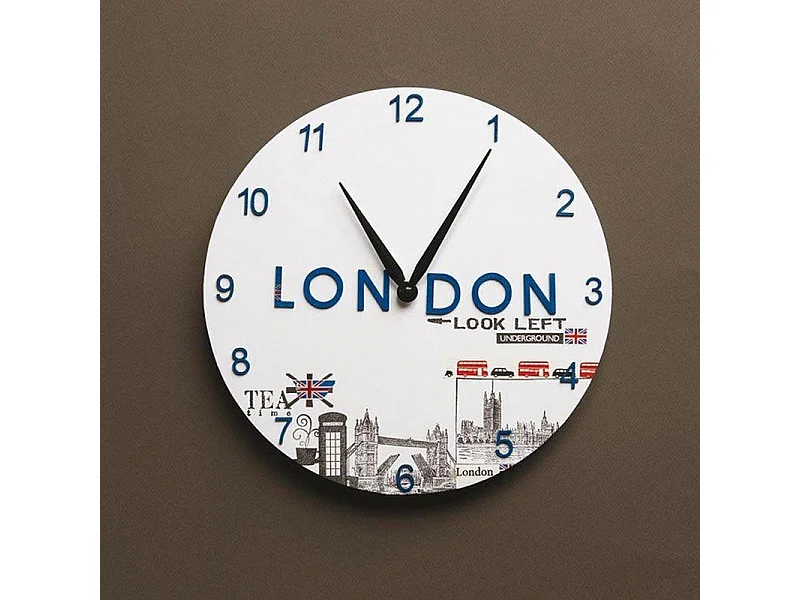 Horloge ronde en bois MDF à décorer Ø 30 cm