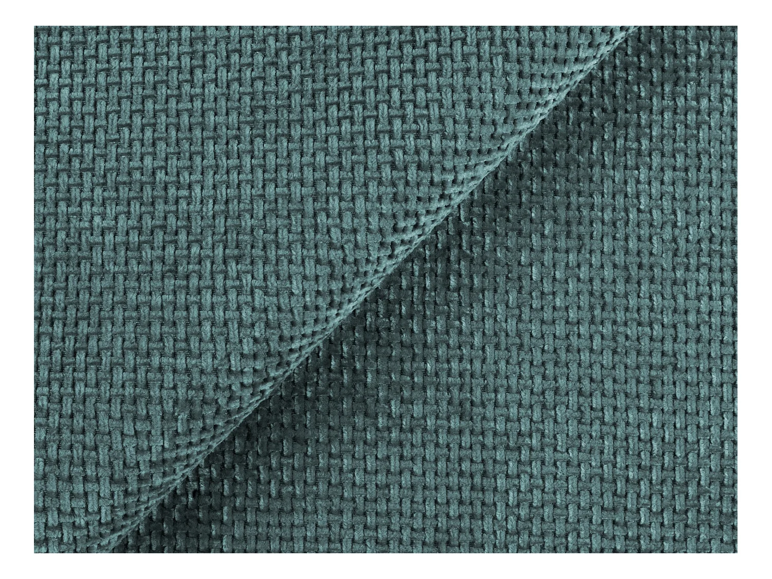 Driezits modulaire bank van jeans chenille stof - LANI