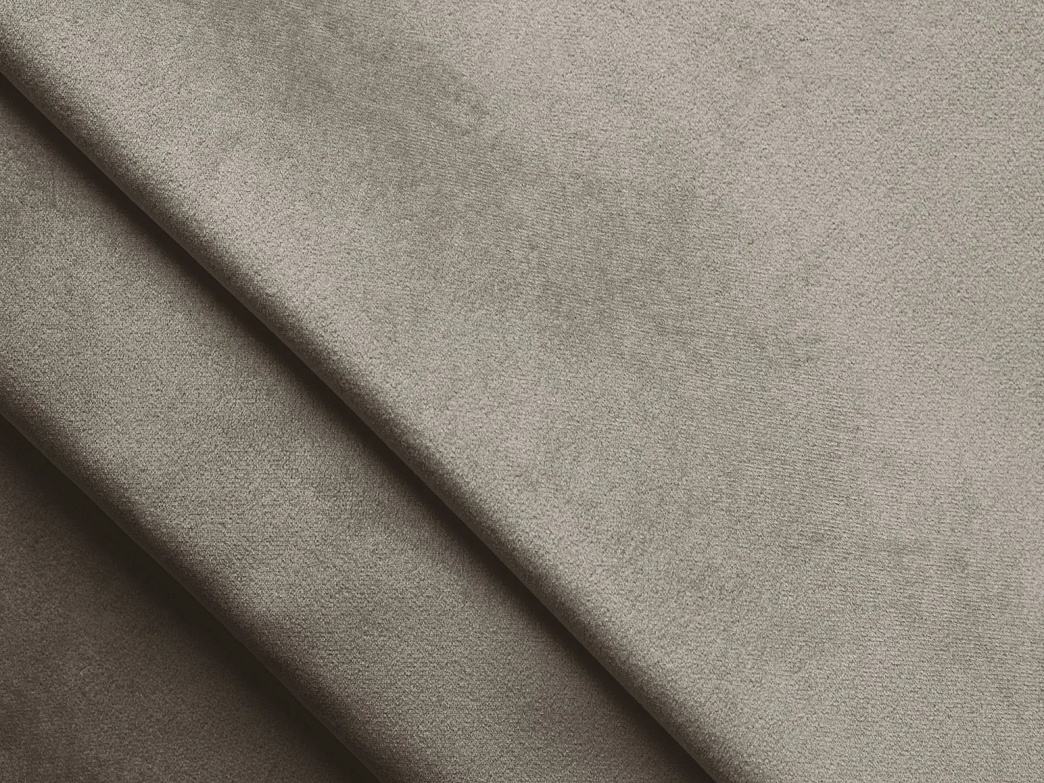 Canapé modulable 4 places en velours - taupe - KELI