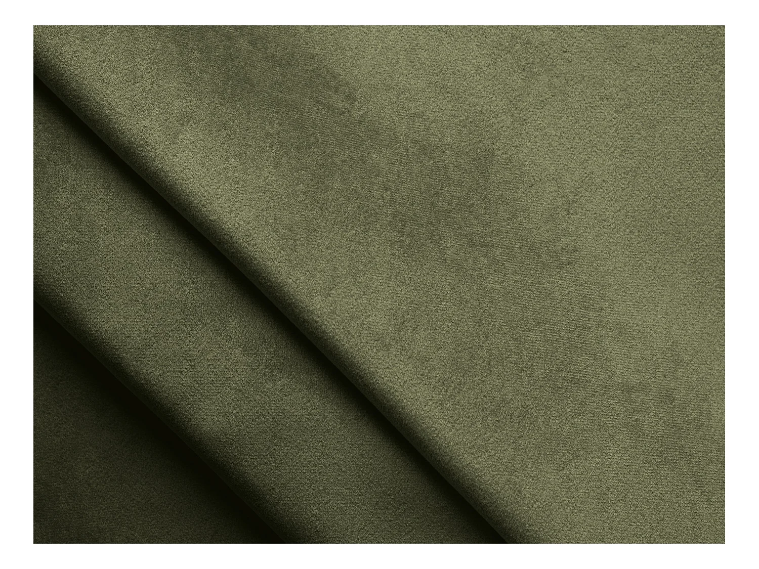 Canapé modulable 4 places en velours - olive - KELI
