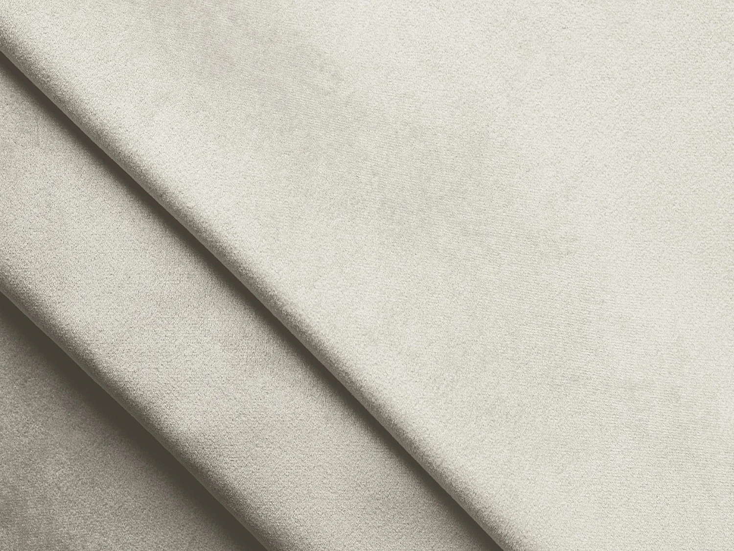 Canapé modulable 4 places en velours - beige clair - KELI