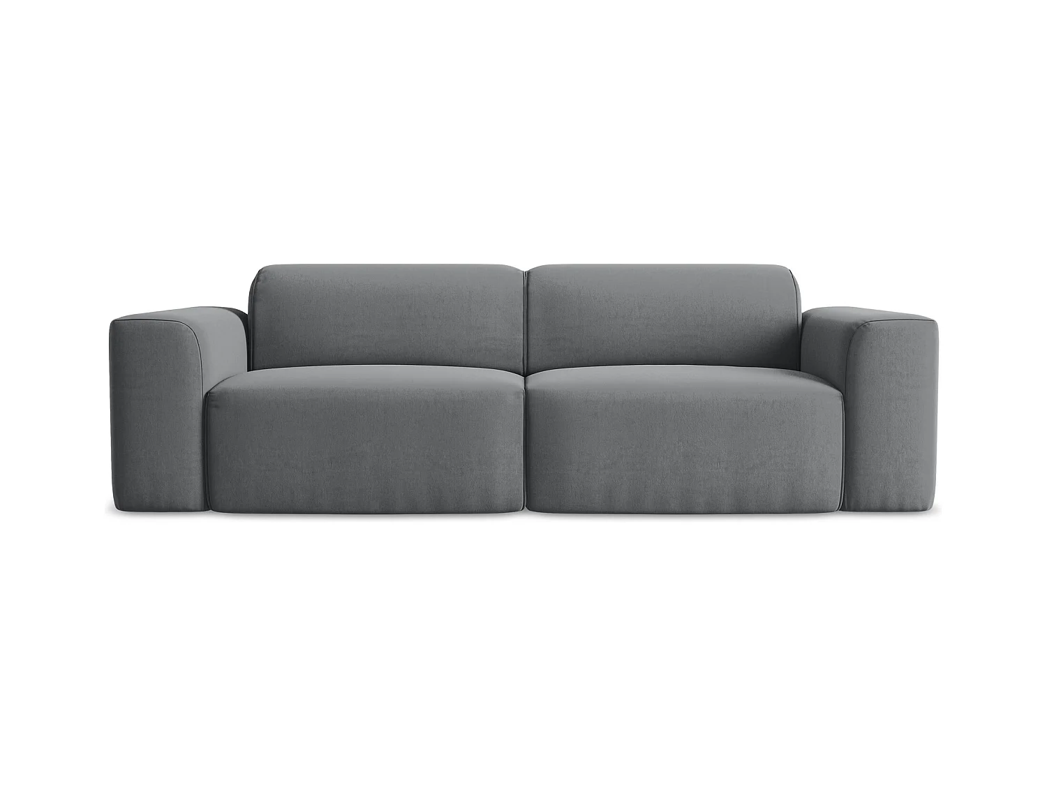 2-Sitzer Sofa - - Samt - Stahl - KELI