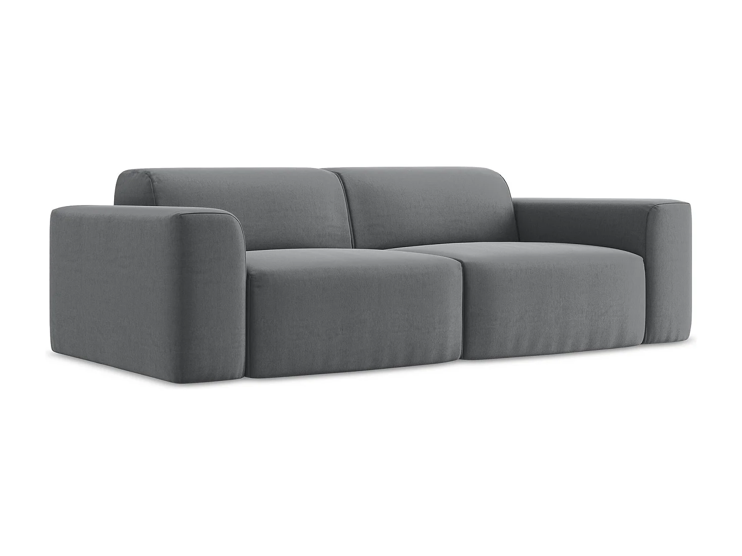 2-Sitzer Sofa - - Samt - Stahl - KELI