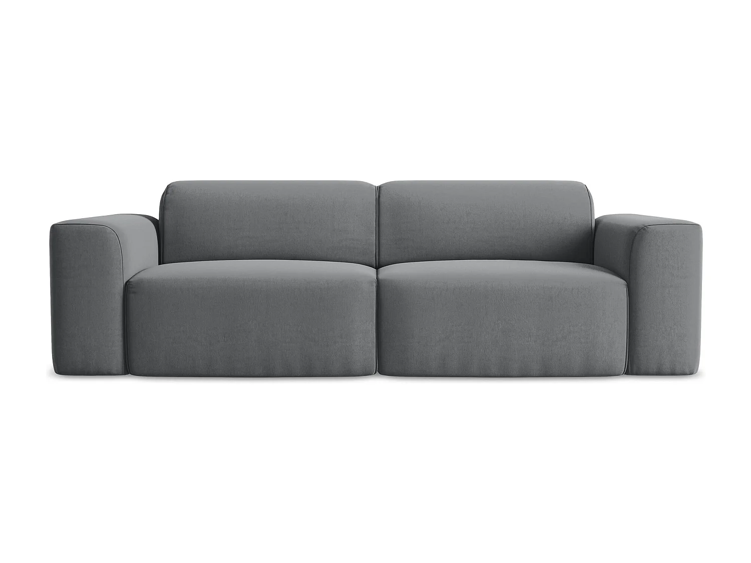 2-Sitzer Sofa - - Samt - Stahl - KELI