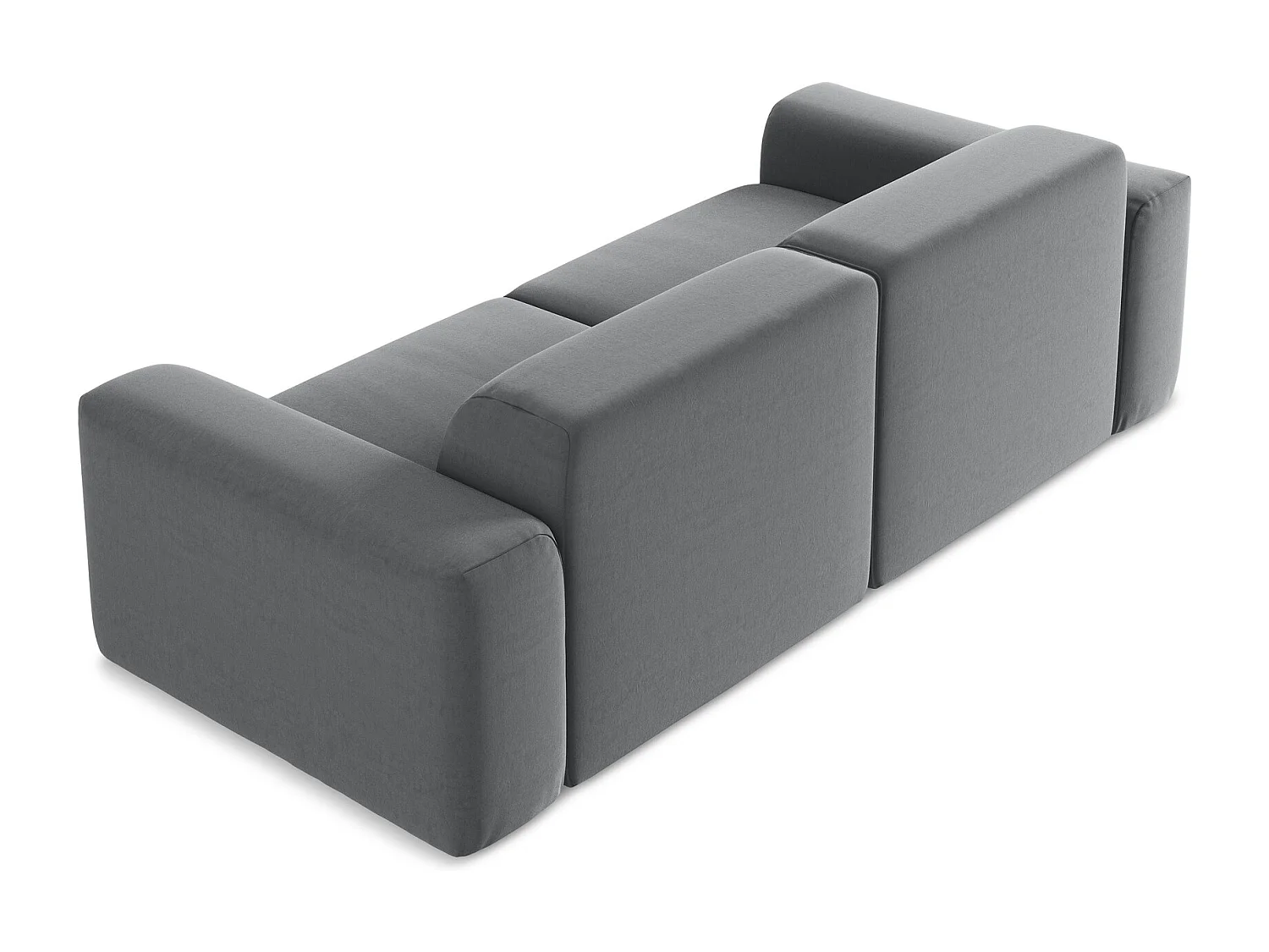 2-Sitzer Sofa - - Samt - Stahl - KELI