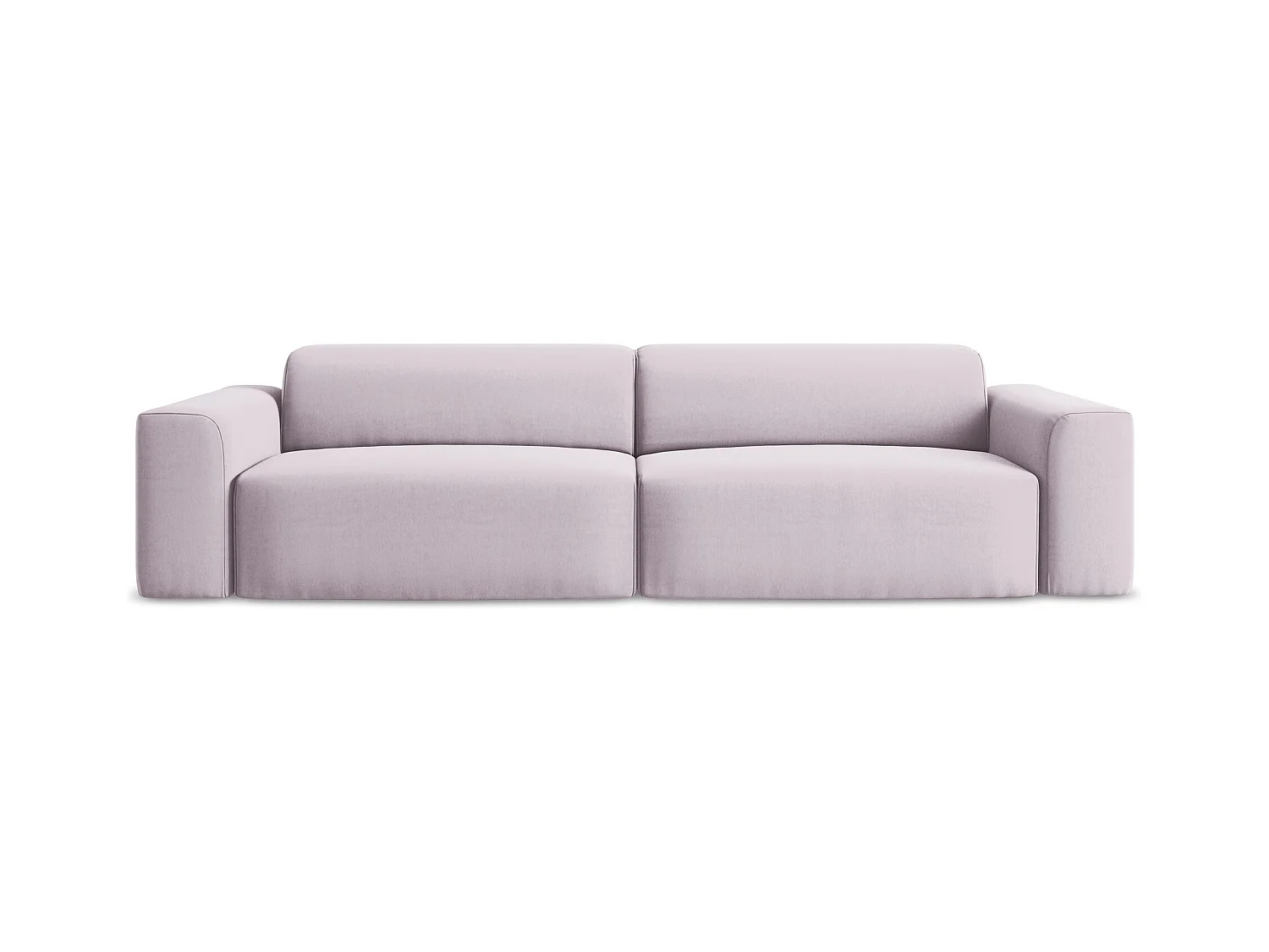 Modulares 4-Sitzer Sofa - - Samt - Lavendel - KELI