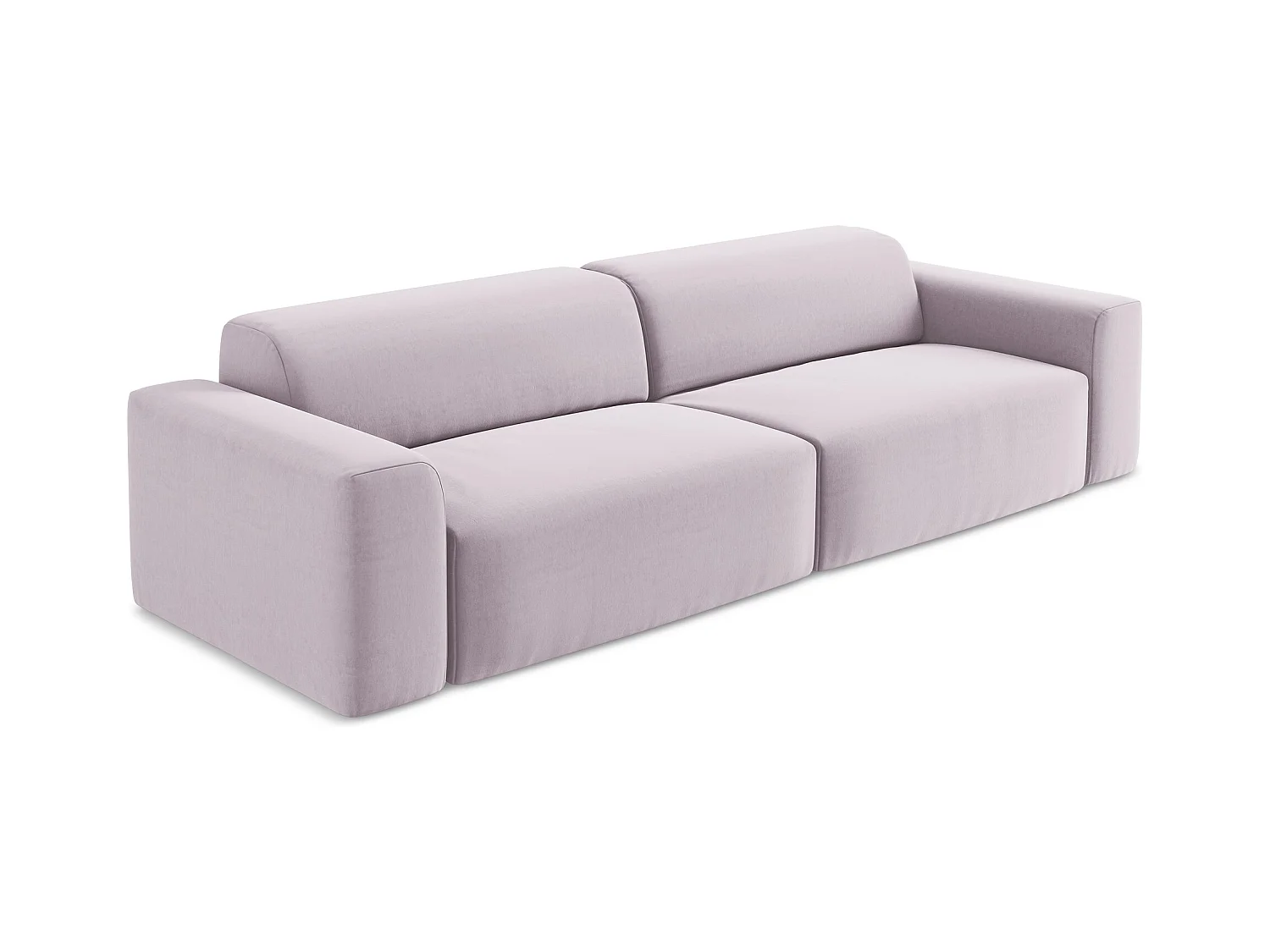 Modulares 4-Sitzer Sofa - - Samt - Lavendel - KELI