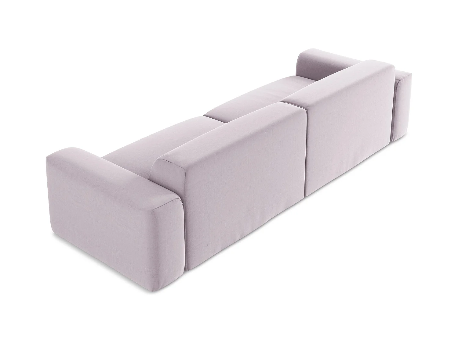 Modulares 4-Sitzer Sofa - - Samt - Lavendel - KELI