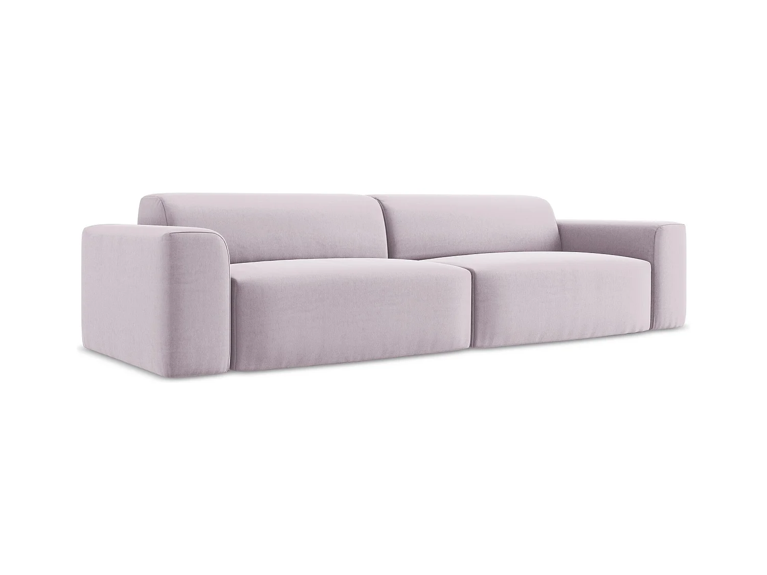Modulares 4-Sitzer Sofa - - Samt - Lavendel - KELI