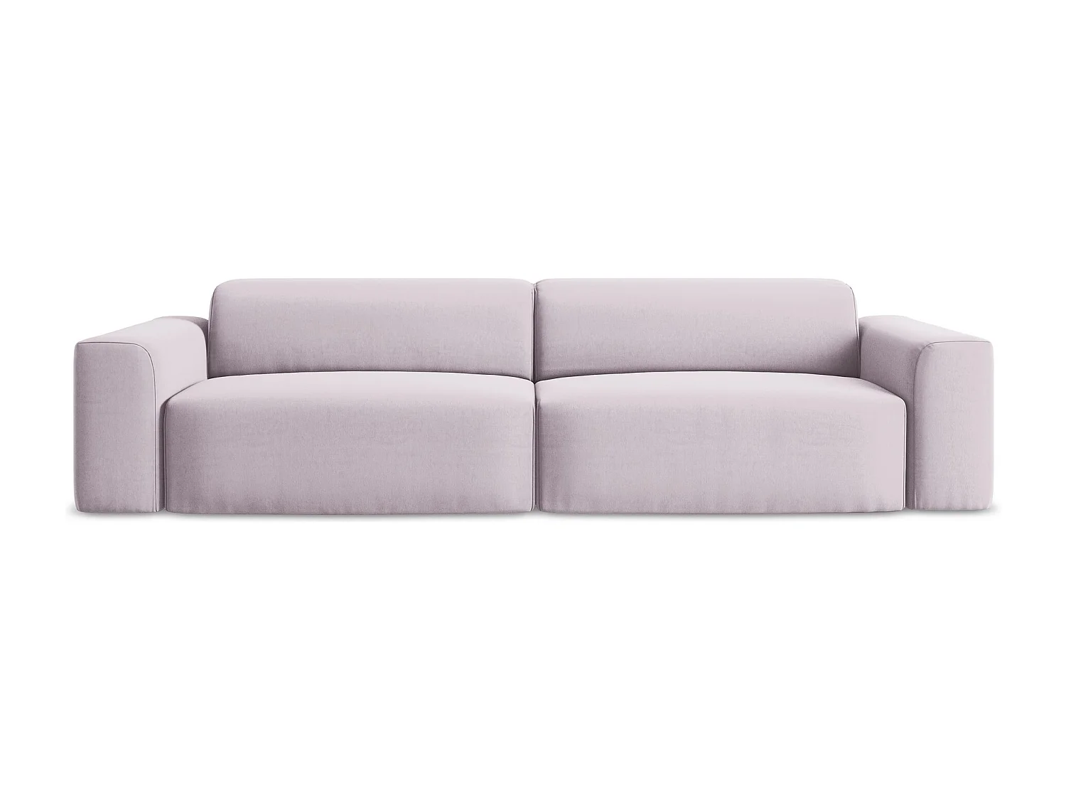 Vierzits modulaire bank van lavendel velours - KELI