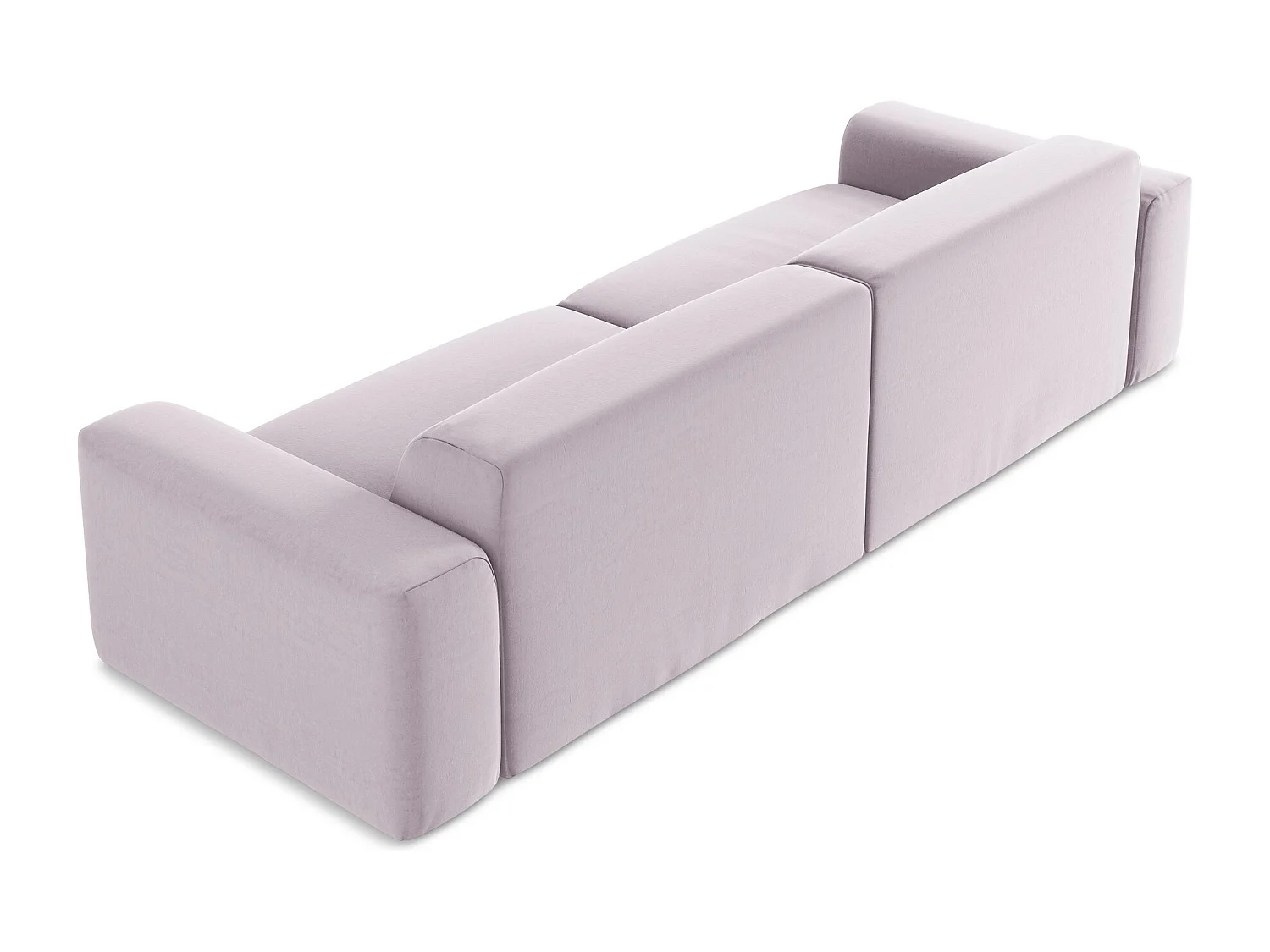 Vierzits modulaire bank van lavendel velours - KELI