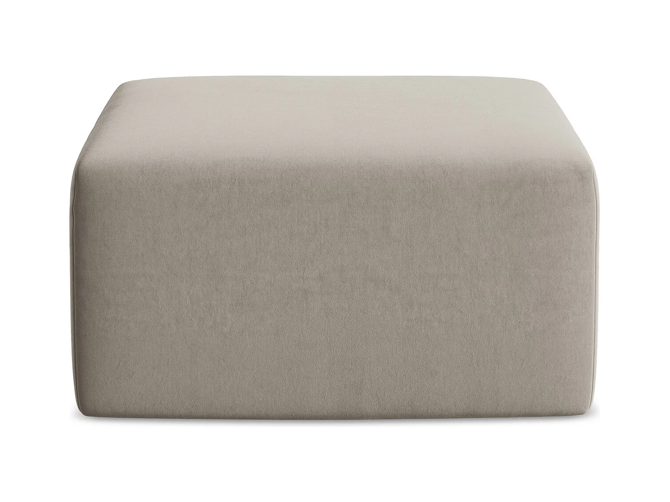 Pouf - Hocker - Samt - Taupe - KELI