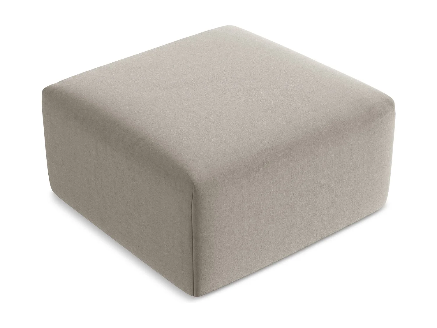 Pufa - z tkaniny welwetowej - kreci - KELI