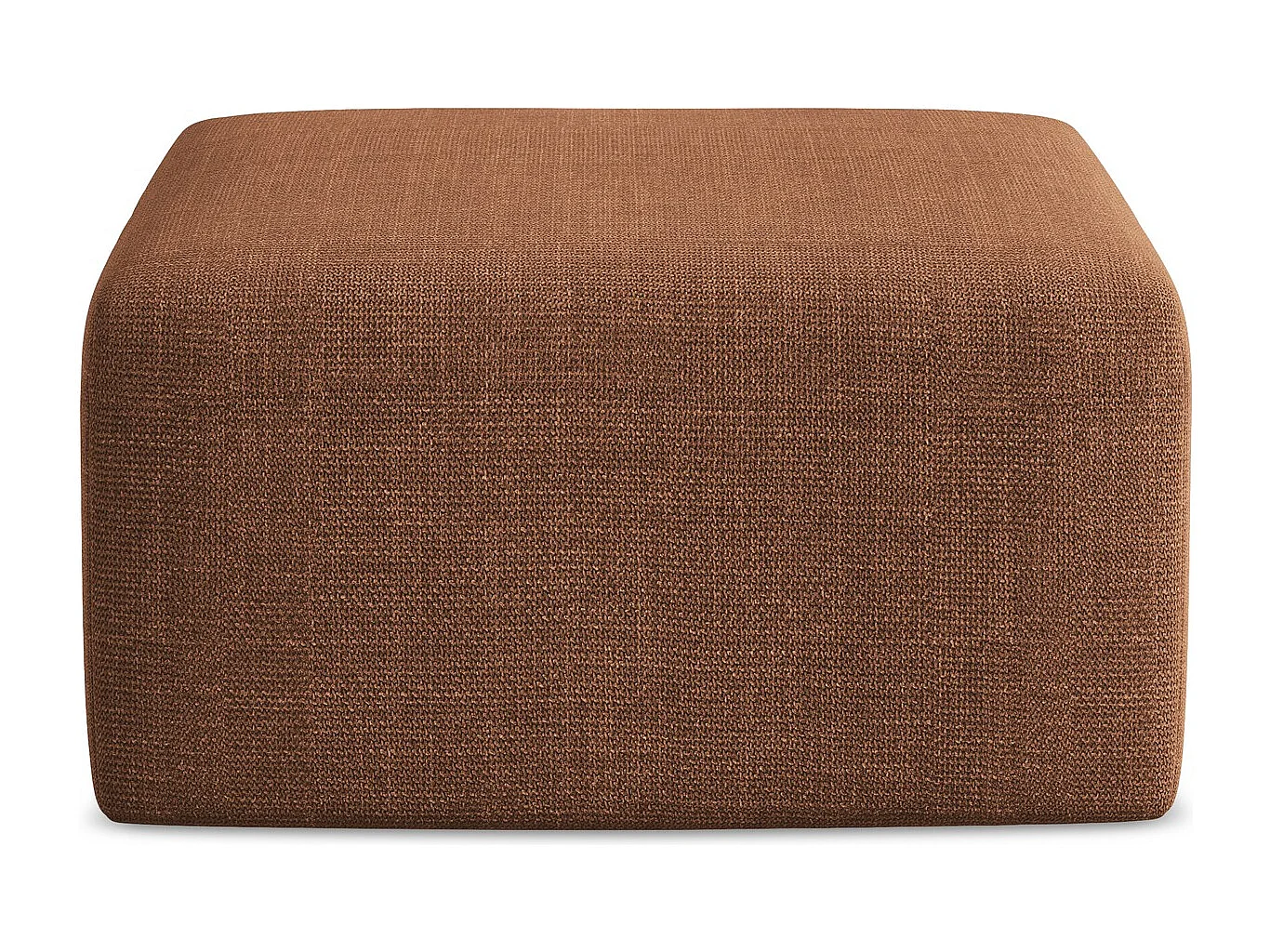 Poef van terracotta textuurstof - KELI