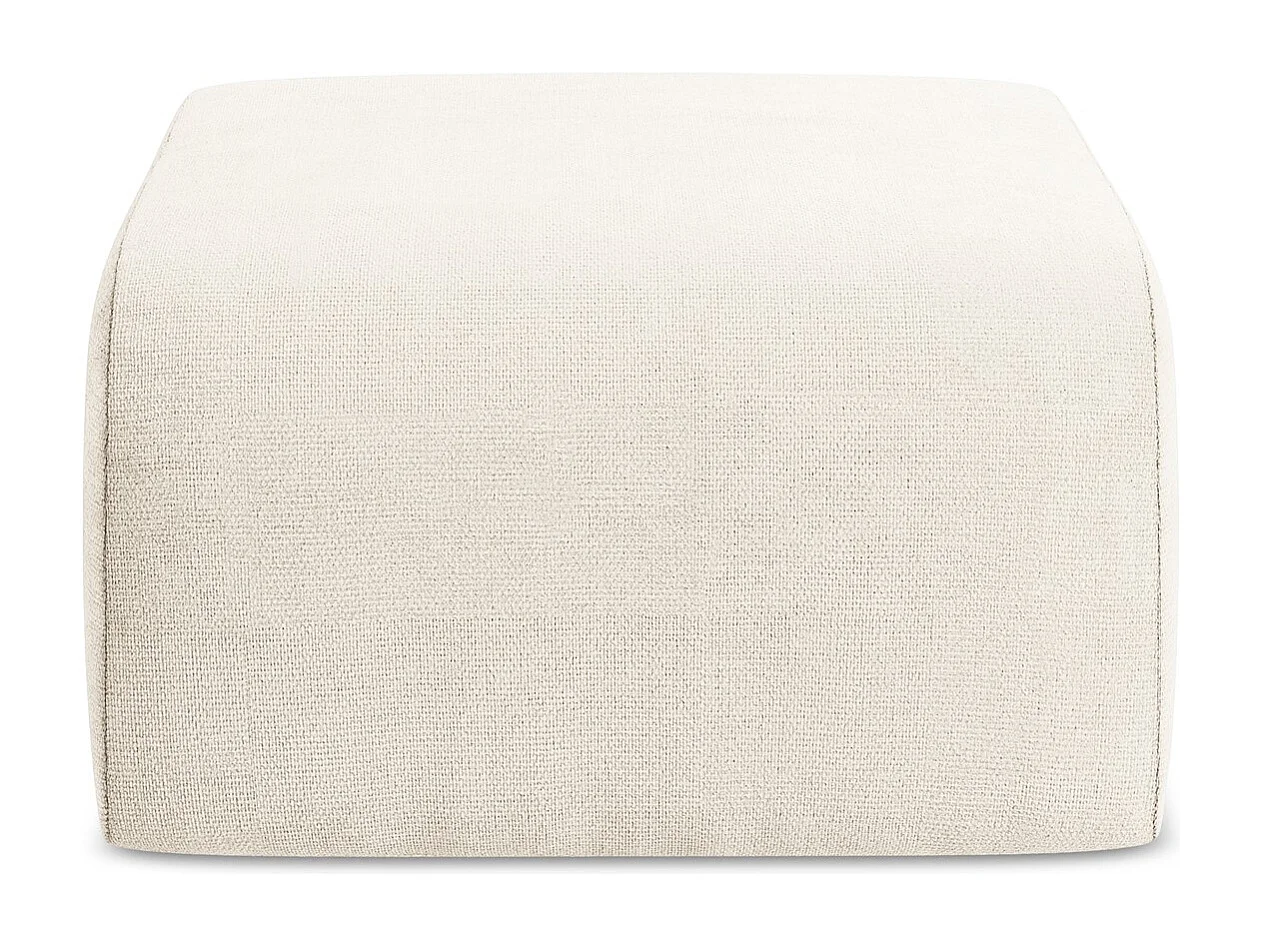 Pouf - Hocker - Chenille - Hell beige - LANI