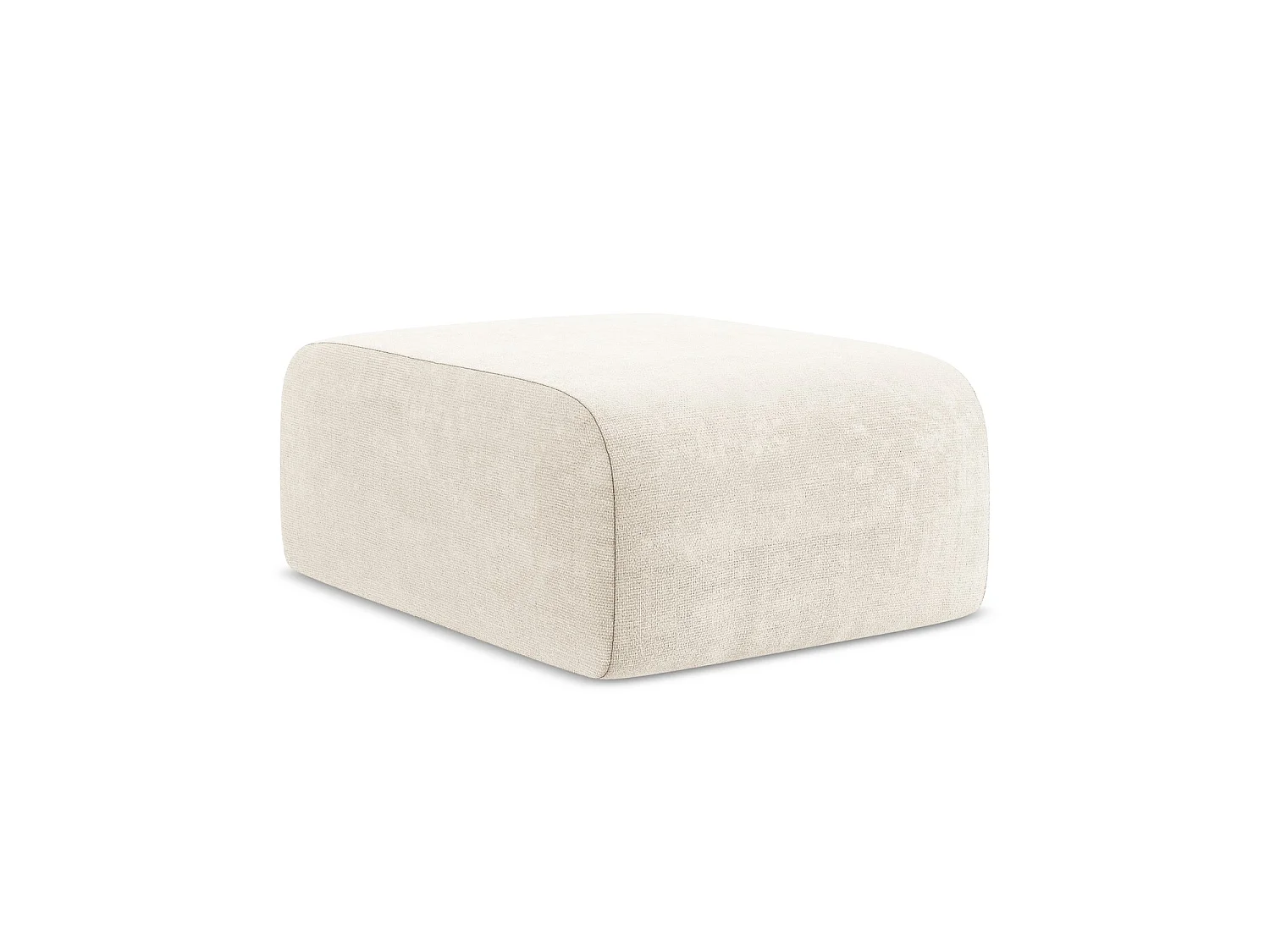 Pouf - Hocker - Chenille - Hell beige - CERVO