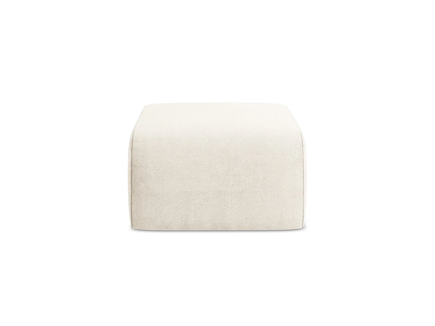 Pouf - Hocker - Chenille - Hell beige - CERVO