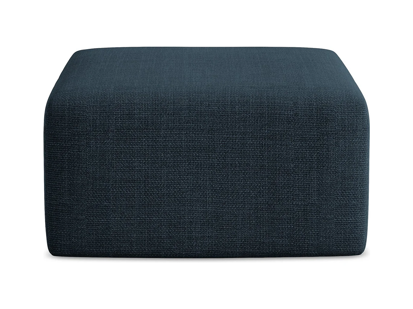 Pufa - z tkaniny strukturalnej - królewski niebieski - KELI