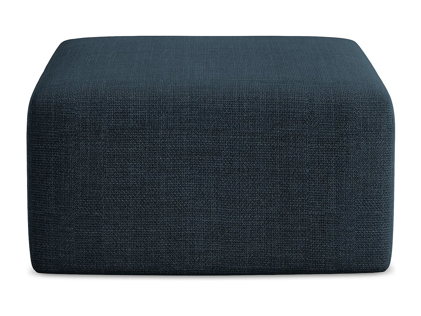 Pufa - z tkaniny strukturalnej - królewski niebieski - KELI