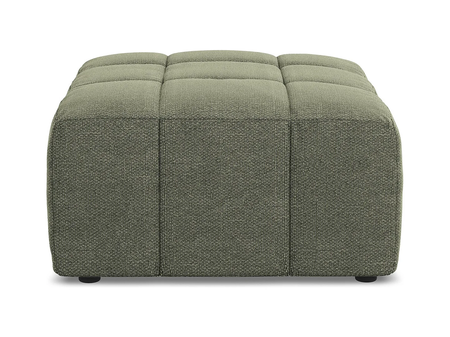 Pouf - Hocker - Bouclé - Olive - ALOHA