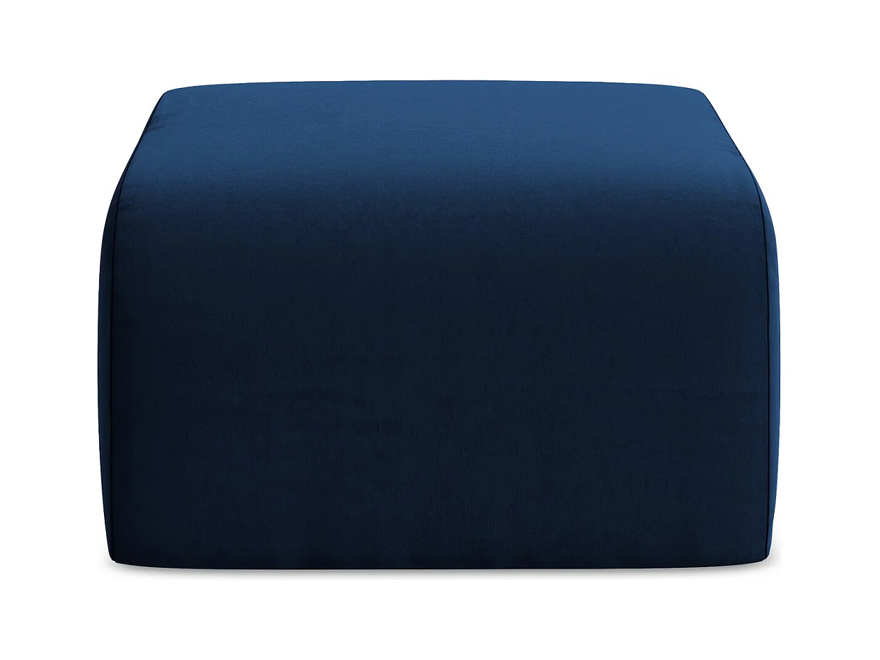 Pouf - Hocker - Samt - Königsblau - LANI