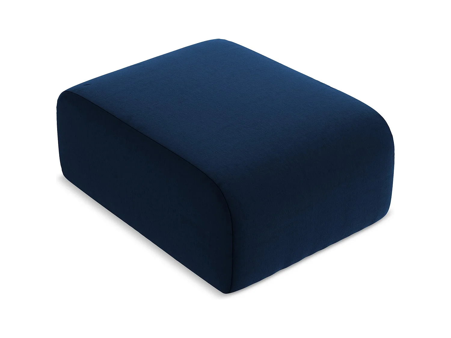 Pouf - Hocker - Samt - Königsblau - LANI