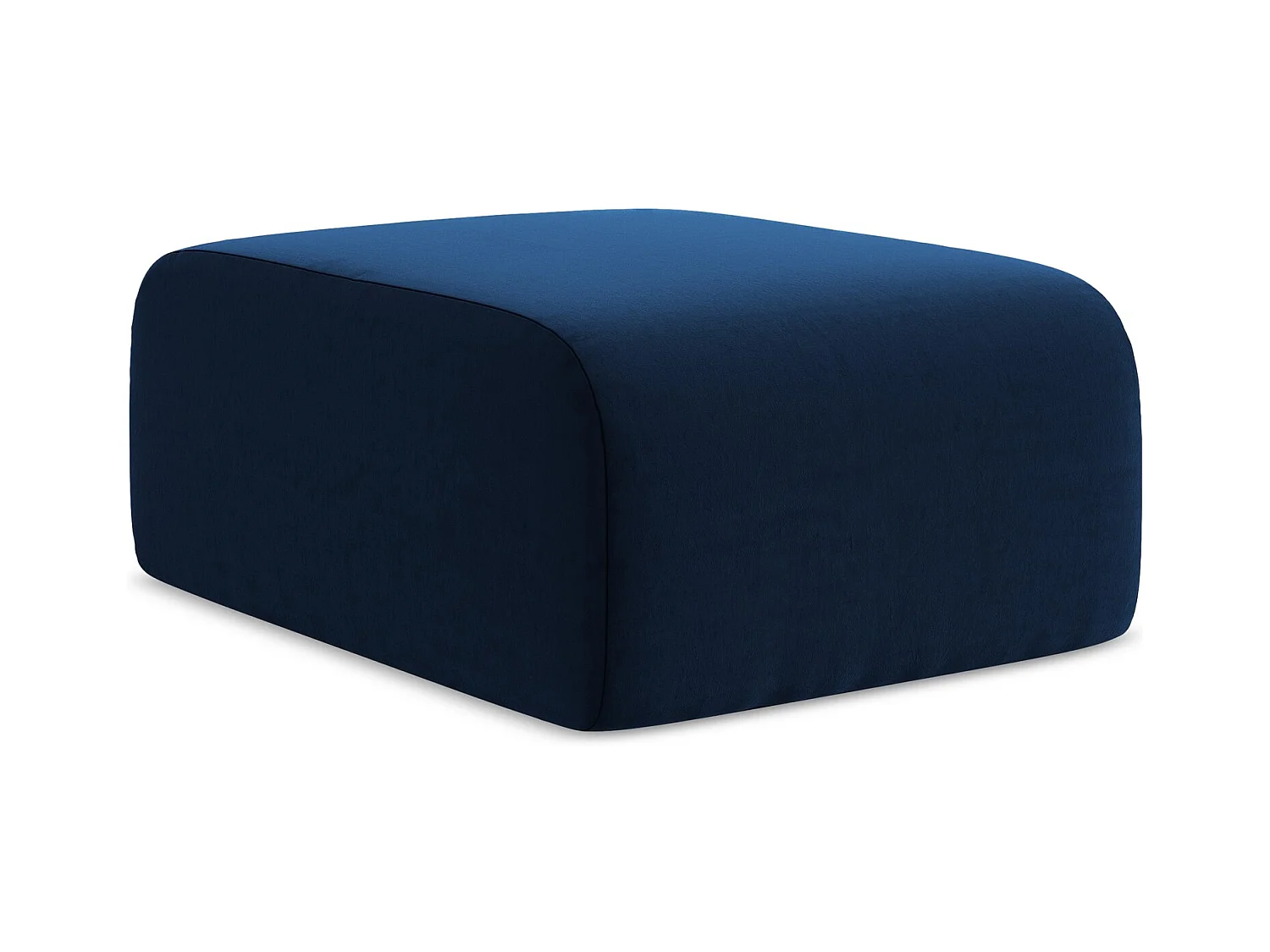 Pouf - Hocker - Samt - Königsblau - LANI
