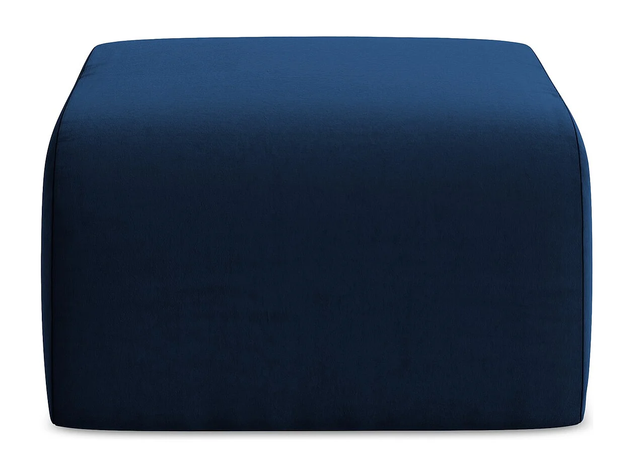 Pouf en velours - bleu royal - LANI