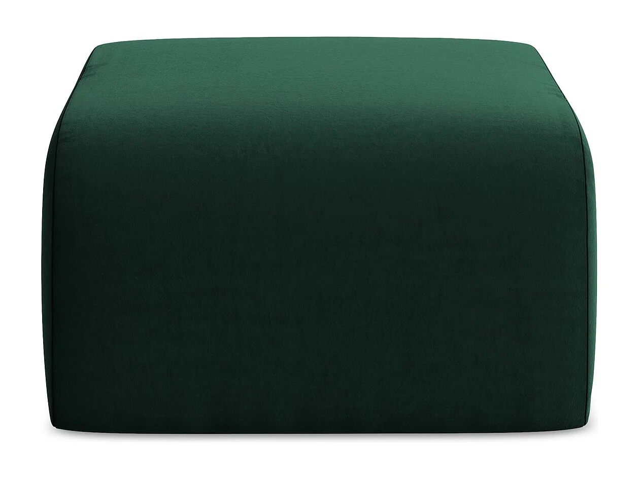 Pouf - Hocker - Samt - Flaschengrün - LANI