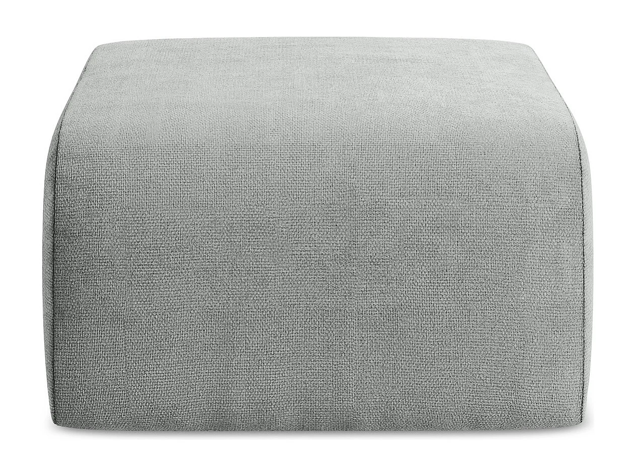 Pouf - Hocker - Chenille - Grau - LANI