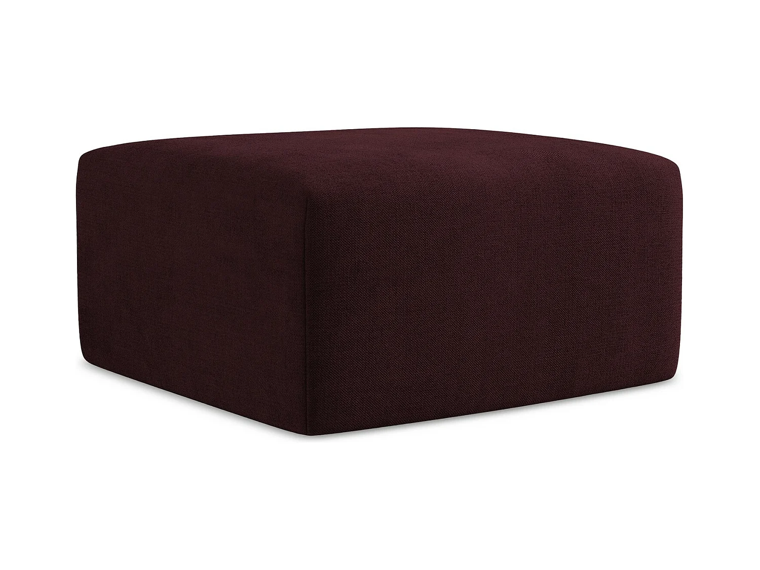 Pouf - Hocker - Strukturstoff - Rotwein - KELI