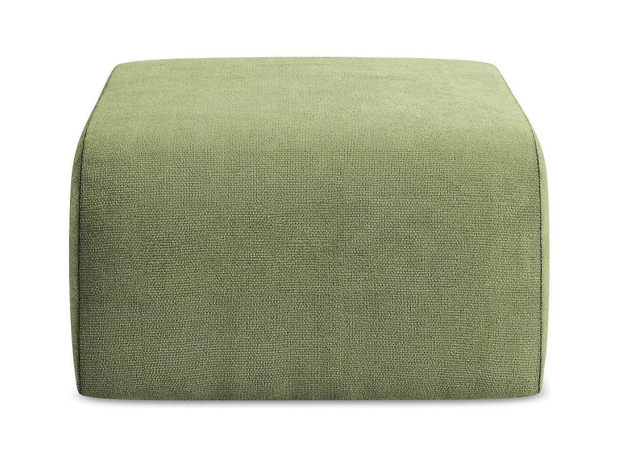 Pouf - Hocker - Chenille - Grün - LANI