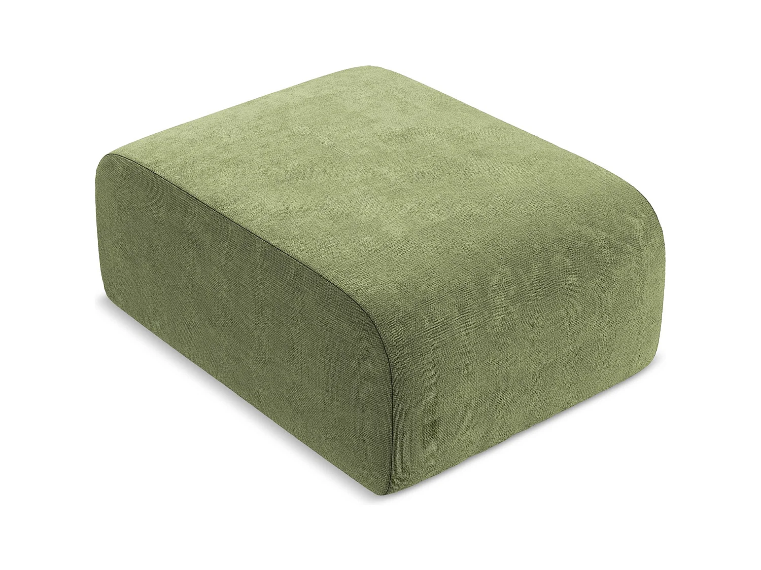 Pouf - Hocker - Chenille - Grün - LANI