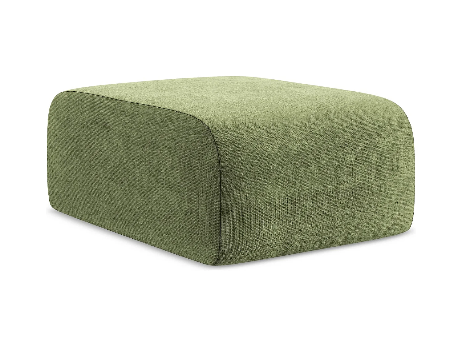 Pouf - Hocker - Chenille - Grün - LANI
