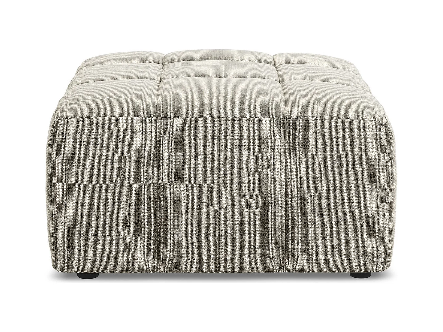 Pouf - Hocker - Bouclé - Taupe - ALOHA